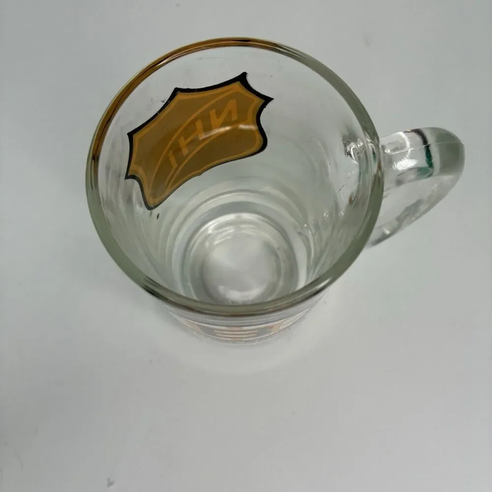 NHL BOSTON BRUINS Glass Beer MUG 12 Oz NHL Hockey Collectible 70's Vintage